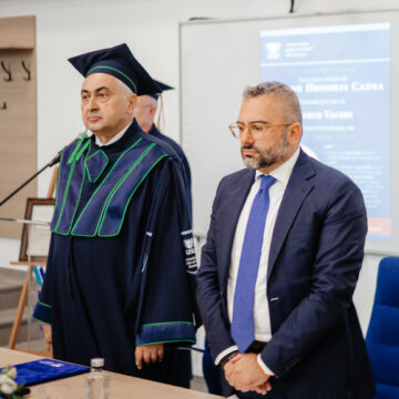 Profesorului italian Marco Valeri a primit titlul de Doctor Honoris Causa din partea Universității „Ștefan cel Mare”