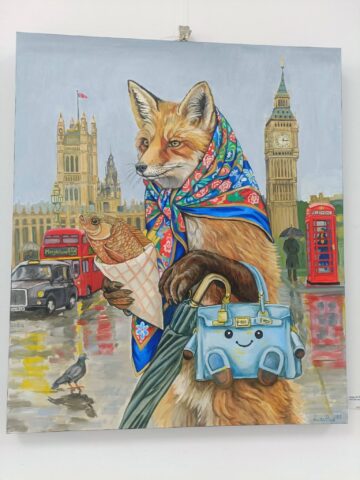 Artista Andreia Romaniuc (Ladybug) a revenit acasă, după mai mulți ani petrecuți la Londra, și a expus la Galeria de Artă Zamca