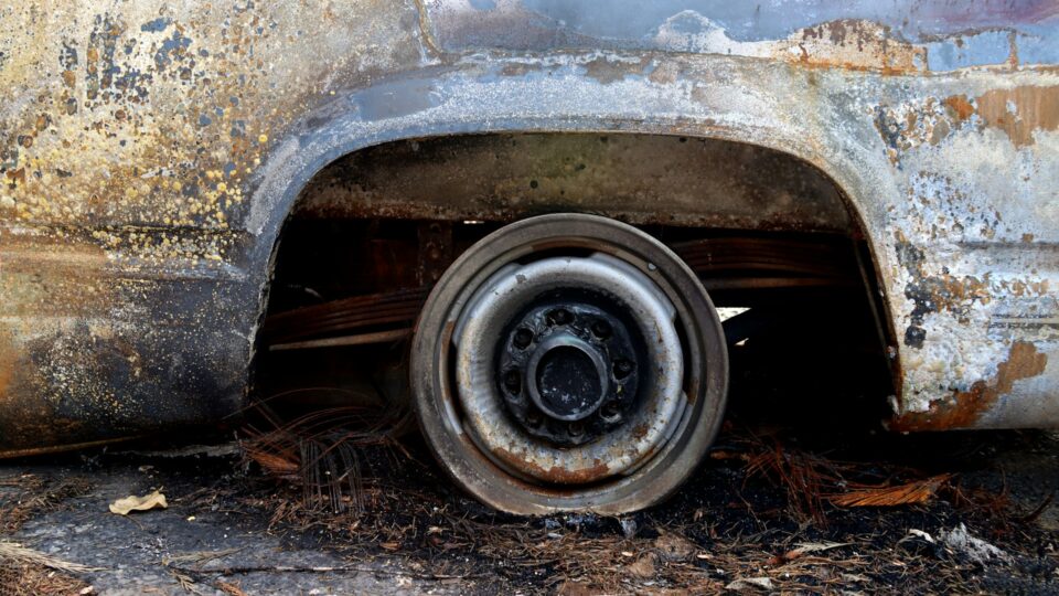 Incendiu la un autocar, stins de angajații unei benzinării - Fotografie generică