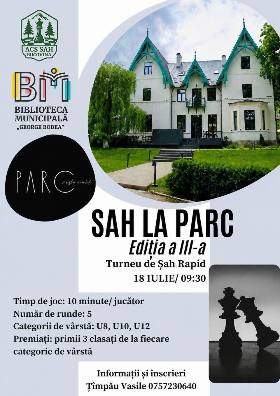 „Șah la Parc”, ediția a III-a, sâmbătă, la Câmpulung Moldovenesc „Șah la Parc”, ediția a III-a, sâmbătă, la Câmpulung Moldovenesc