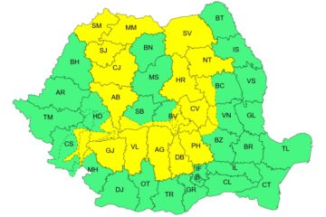 Mai multe avertizări meteo de cod galben de instabilitate atmosferică sunt valabile până duminică seara în județul Suceava Mai multe avertizări meteo de cod galben de instabilitate atmosferică sunt valabile până duminică seara în județul Suceava