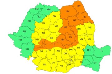 Cod portocaliu de instabilitate atmosferică accentuată în județul Suceava Cod portocaliu de instabilitate atmosferică accentuată în județul Suceava