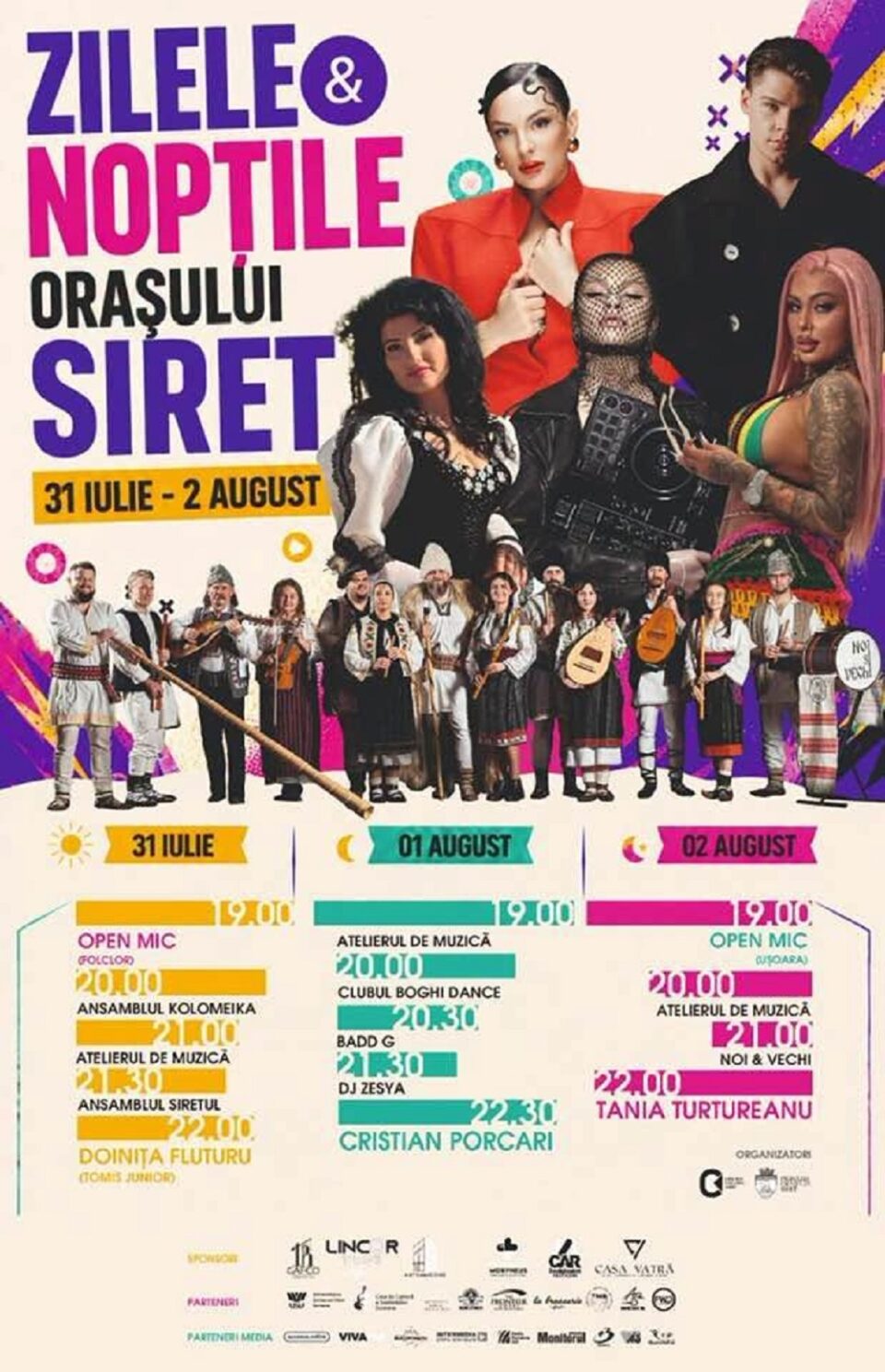 Trei zile și nopți de muzică, dans și tradiție pentru toate gusturile, la Siret