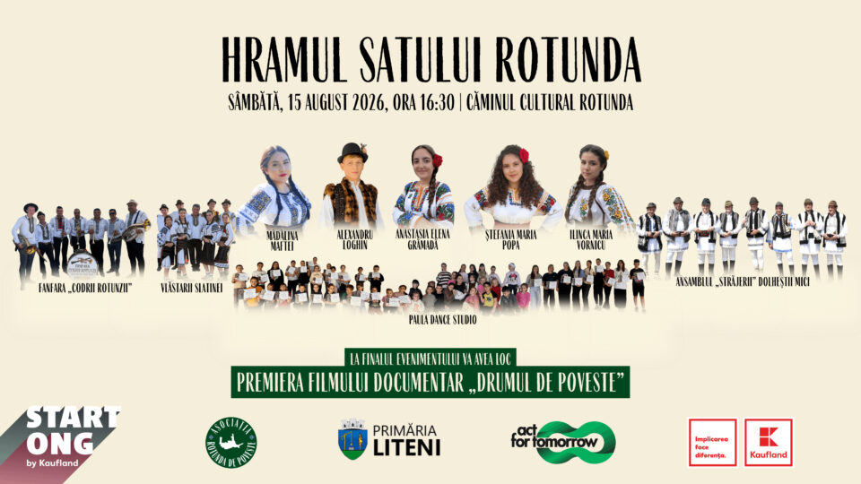 Povestea satului sucevean Rotunda, din orașul Liteni, va putea fi descoperită prin intermediul simțurilor Povestea satului sucevean Rotunda, din orașul Liteni, va putea fi descoperită prin intermediul simțurilor