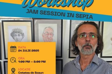 Expoziția „Jam Session în Sepia”, realizată de artistul vizual Ovidiu Stanciu, parte din Suceava Jazz Fest, ediția a II-a Expoziția „Jam Session în Sepia”, realizată de artistul vizual Ovidiu Stanciu, parte din Suceava Jazz Fest, ediția a II-a