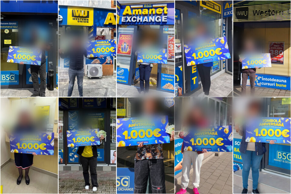 Schimbi bani luna aceasta? BSG Amanet & Exchange te premiază cu 1.000 de euro cash!