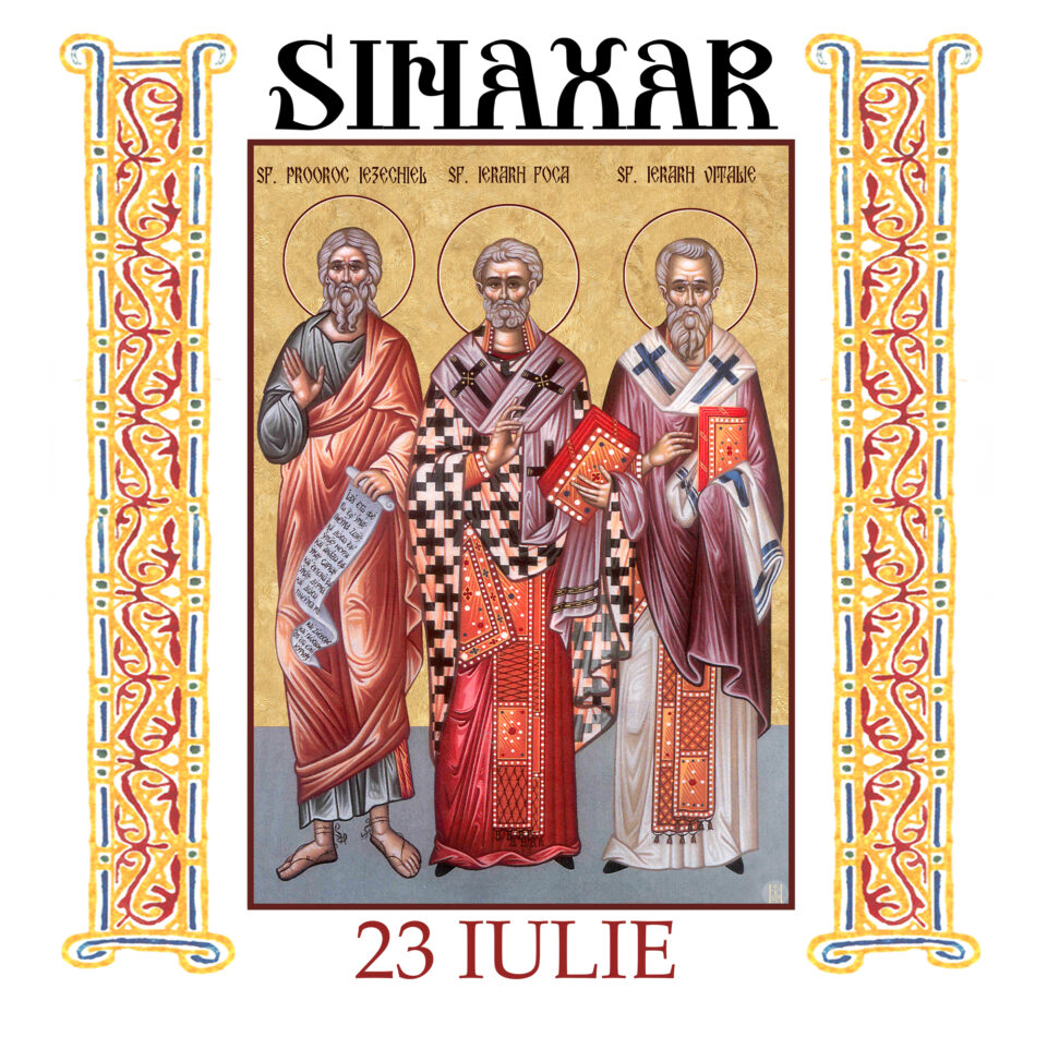 Sinaxar 23 iulie 2026