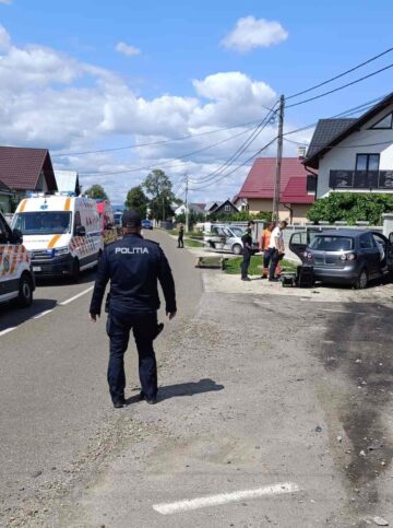 Accident cu cinci răniți, din care trei copii