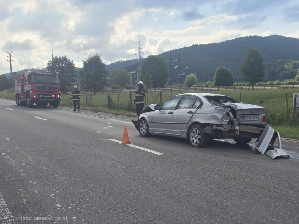 Tânăr de 19 ani, băut, la volanul unui BMW, implicat într-un accident în timpul unei depășiri