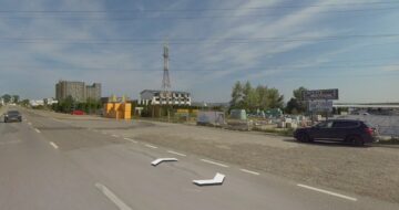 Intrare dinspre Fălticeni, zona Brown Cafe