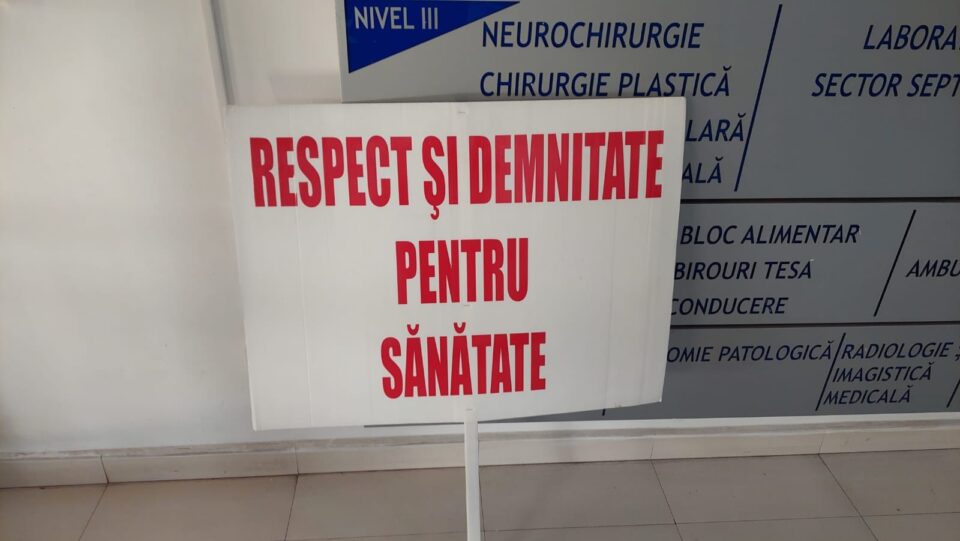 Toată conducerea alături de protestatari, la greva generală de la Spitalul Clinic de Urgență Suceava