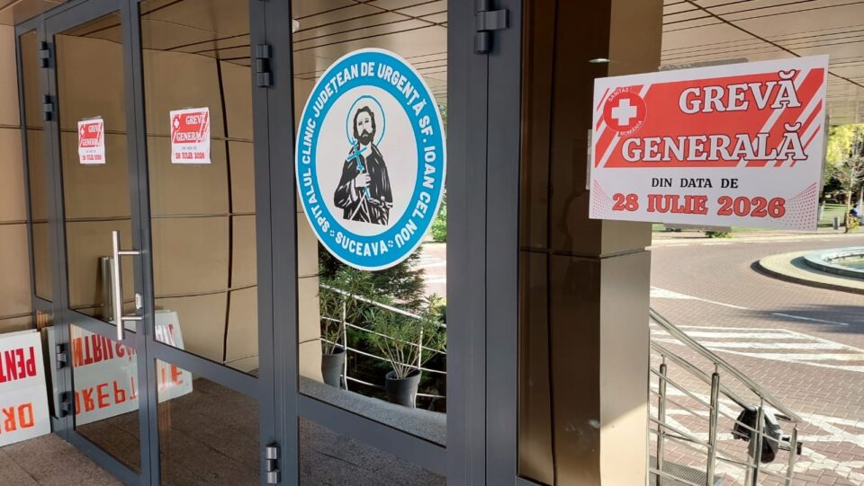 Toată conducerea alături de protestatari, la greva generală de la Spitalul Clinic de Urgență Suceava