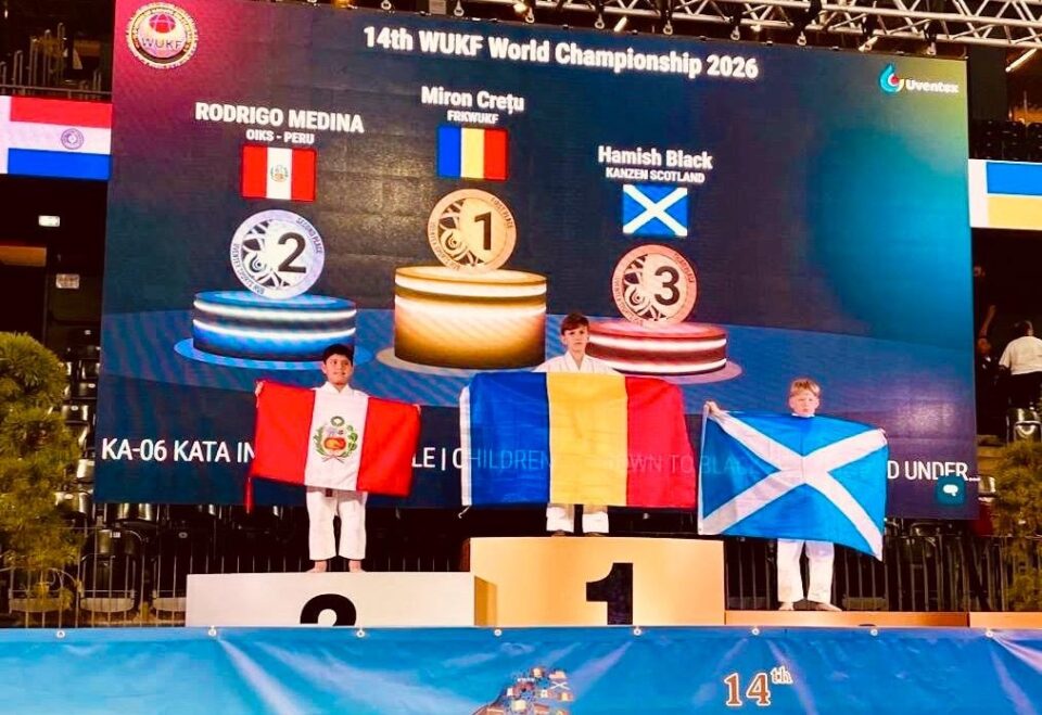 Tânărul karatist Miron Crețu a devenit campion mondial WUKF